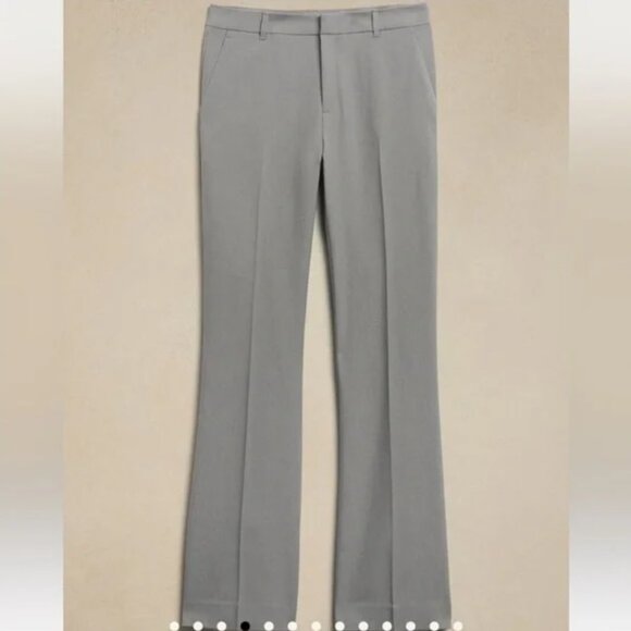 Banana Republic Factory Giovana Sculpted Bootcut Trousers Pants 8P NWOT Gray - Picture 4 of 14